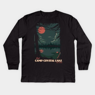 visit camp crystal lake Kids Long Sleeve T-Shirt